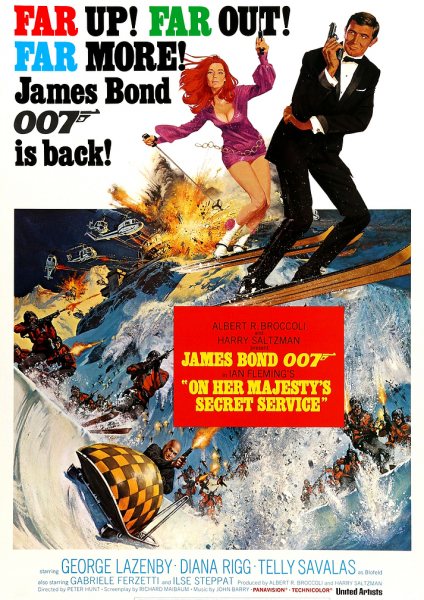Majestys Secret Service Film Posteri – Duvar Tablosu duvarda gerçek ölçek