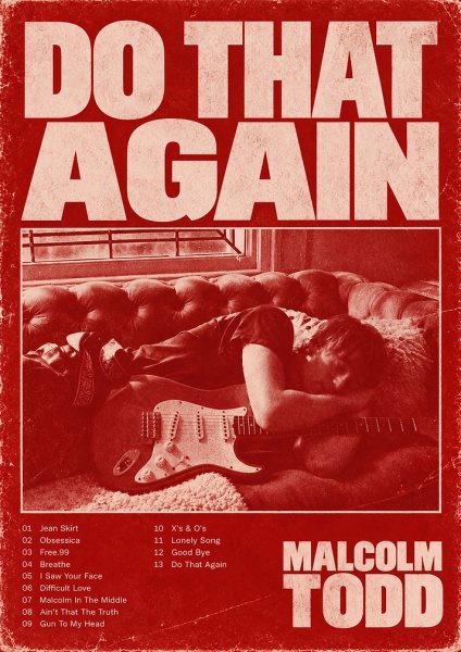 Malcolm Todd Do That Again Müzik Posteri – Duvar Tablosu duvarda gerçek ölçek