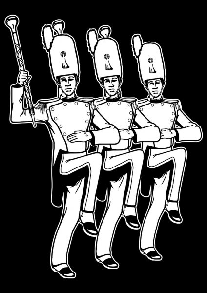 Marching Band Müzik Posteri – Duvar Tablosu duvarda gerçek ölçek