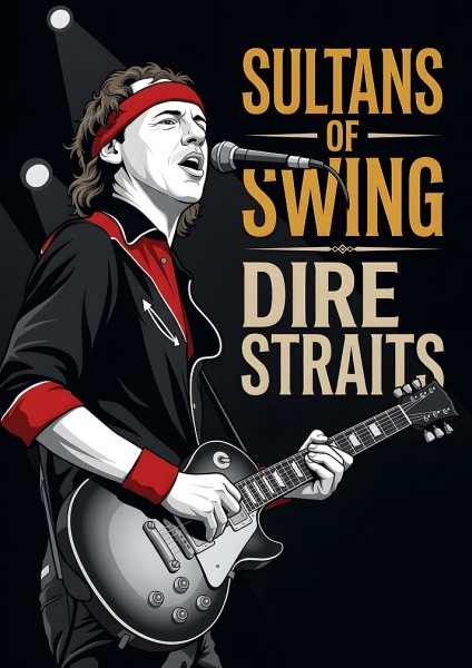 Mark Knopfler Sultans of Swing Müzik Posteri – Duvar Tablosu poster görseli
