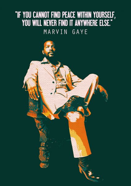 Marvin Gaye Müzik Posteri – Duvar Tablosu poster görseli