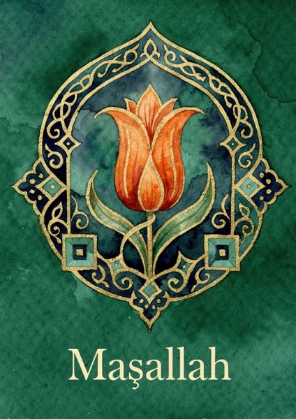 Maşallah Posteri – Suluboya Duvar Tablosu