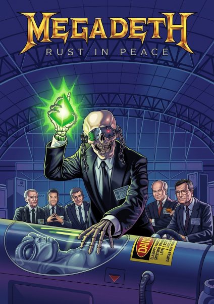 Megadeth Rust in Peace Album Illustration Art Müzik Posteri – Duvar Tablosu
