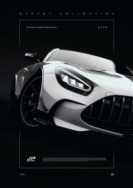 Mercedes AMG GT Black Series 2020 Araba Posteri – Duvar Tablosu duvarda gerçek ölçek