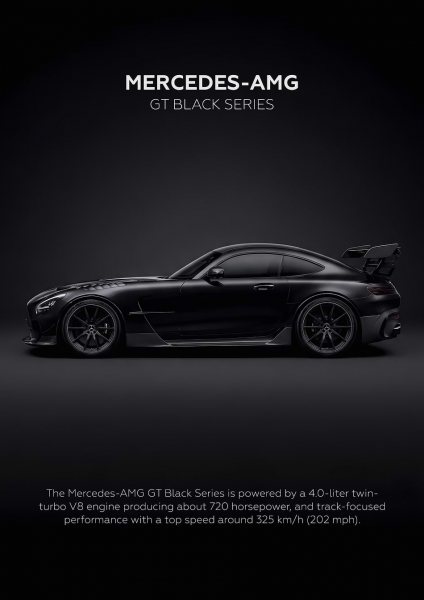 Mercedes-AMG GT Black Series Araba Posteri – Duvar Tablosu poster görseli