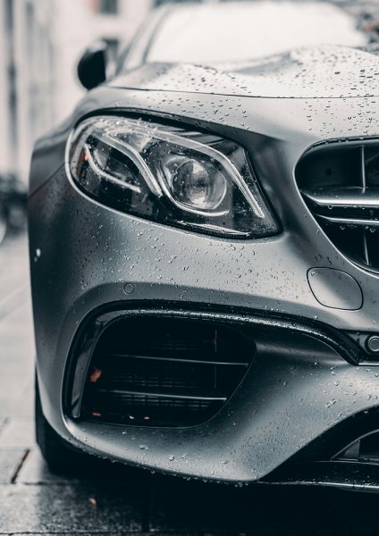 Mercedes-Benz Headlight Araba Posteri – Duvar Tablosu duvarda gerçek ölçek