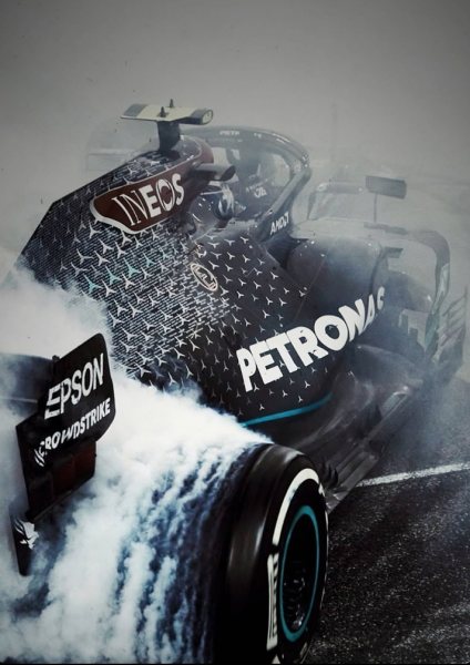 Mercedes F1 Team Araba Posteri – Duvar Tablosu duvarda gerçek ölçek