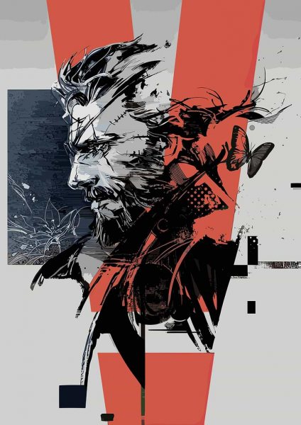 METAL GEAR SOLID SNAKE V Film Posteri – Duvar Tablosu duvarda gerçek ölçek