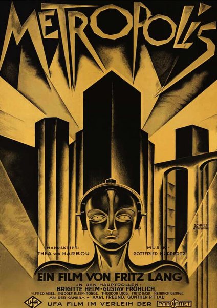 Metropolis Film Posteri – Duvar Tablosu duvarda gerçek ölçek