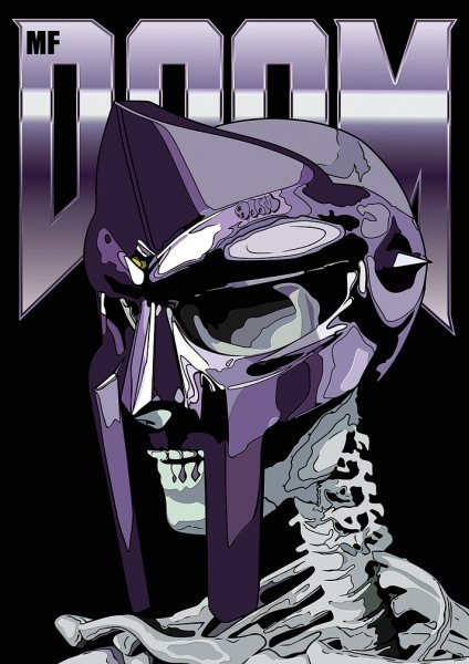 Mf Doom Müzik Posteri – Duvar Tablosu duvarda gerçek ölçek
