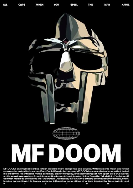 MF DOOM Müzik Posteri – Duvar Tablosu poster görseli