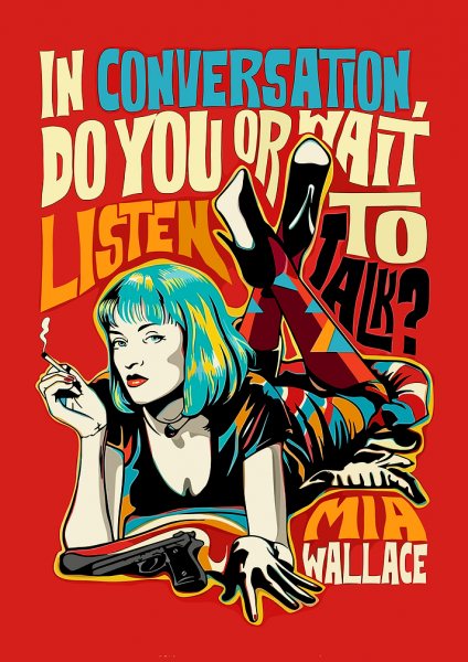 Mia Wallace Pulp Fiction Pop Art Film Posteri – Duvar Tablosu