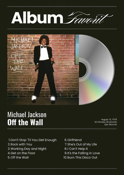 Michael Jackson Off the Wall Album Cover Müzik Posteri – Duvar Tablosu poster görseli