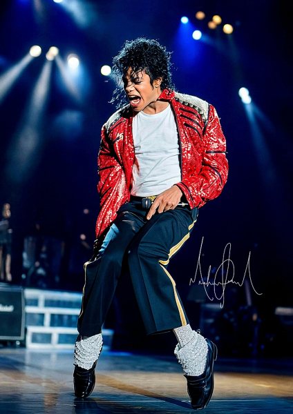 Michael Jackson Performing Müzik Posteri – Duvar Tablosu