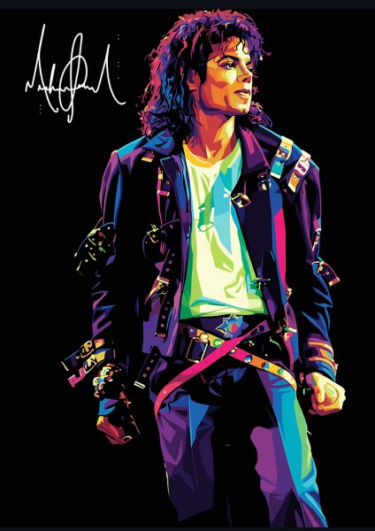 Michael Jackson Pop Art Portrait Müzik Posteri – Duvar Tablosu