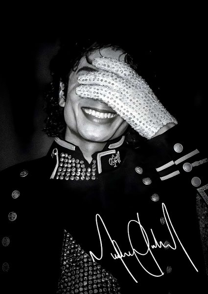 Michael Jackson with sequined glove Müzik Posteri – Duvar Tablosu