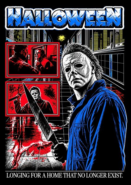 Michael Myers Halloween Horror Film Posteri – Duvar Tablosu poster görseli