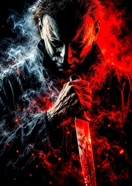 Michael Myers Halloween Horror Portrait Film Posteri – Duvar Tablosu