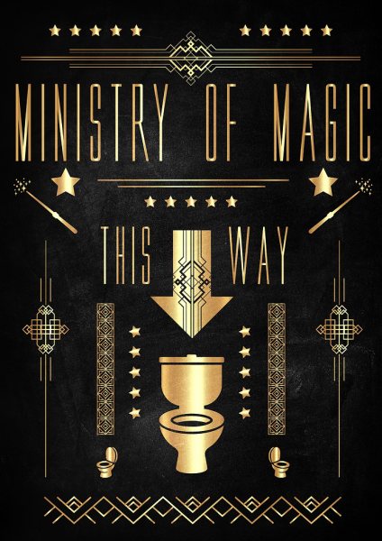 Ministry Of Magic Film Posteri – Duvar Tablosu duvarda gerçek ölçek