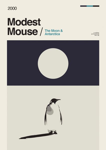 Modest Mouse - The Moon & Antarctica Müzik Posteri – Duvar Tablosu duvarda gerçek ölçek
