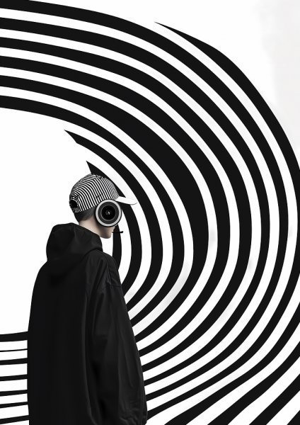 Mono Pulse – Minimal Techno Aesthetic Müzik Posteri – Duvar Tablosu duvarda gerçek ölçek