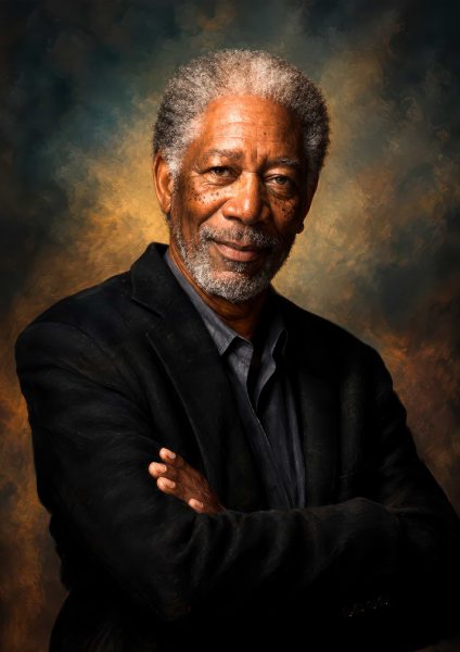 Morgan Freeman Portrait Film Posteri – Duvar Tablosu