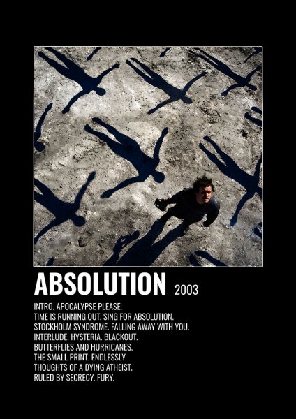 Muse Absolution Album Müzik Posteri – Duvar Tablosu poster görseli
