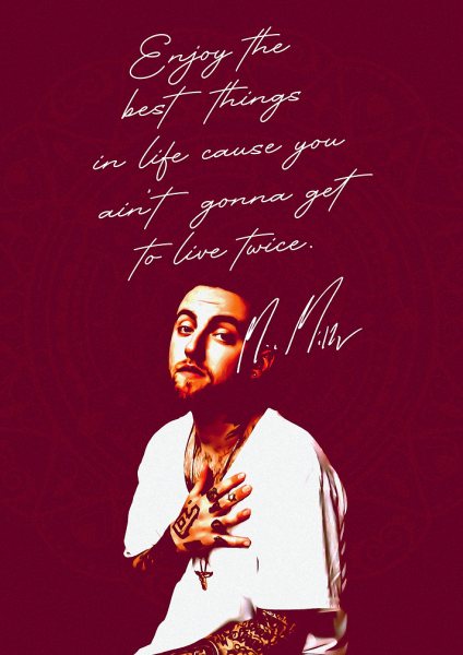 Music Rapper Mac Miller Müzik Posteri – Duvar Tablosu