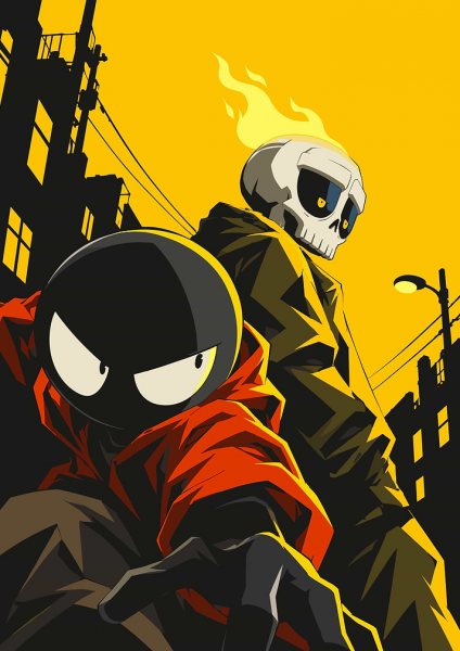 Mutafukaz Character Duo Film Posteri – Duvar Tablosu poster görseli
