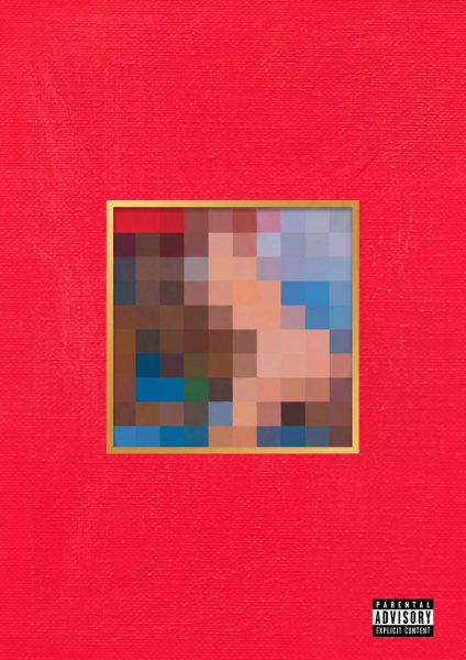 My Beautiful Dark Twisted Fantasy Album Cover Art Müzik Posteri – Duvar Tablosu duvarda gerçek ölçek