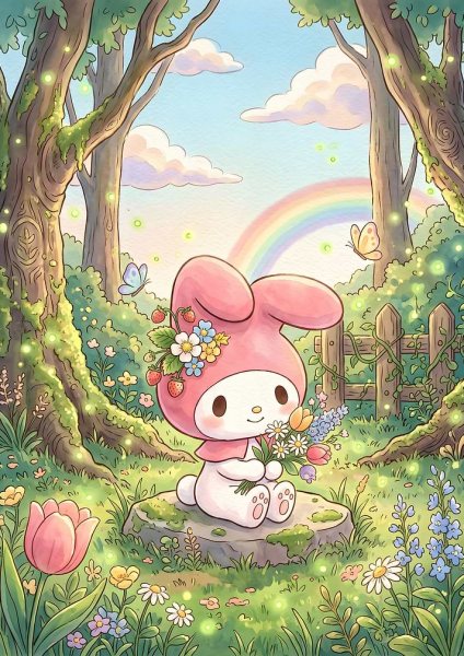 My Melody in a Magical Forest Film Posteri – Duvar Tablosu poster görseli