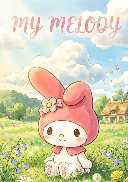 My Melody in a Sunny Meadow Film Posteri – Duvar Tablosu duvarda gerçek ölçek