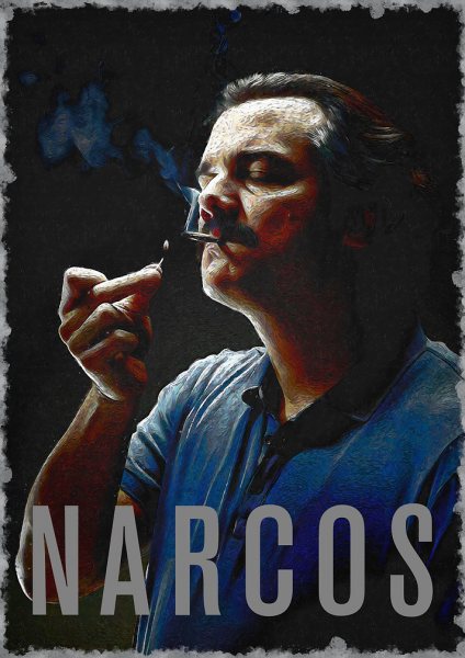 Narcos Film Posteri – Duvar Tablosu duvarda gerçek ölçek