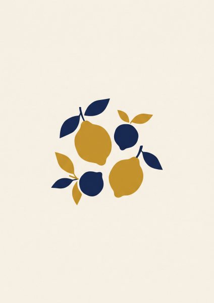Narenciye Posteri – Minimal Duvar Tablosu