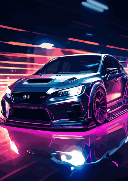 neon cars Araba Posteri – Duvar Tablosu poster görseli