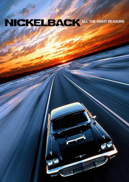 Nickelback All The Right Reasons Müzik Posteri – Duvar Tablosu duvarda gerçek ölçek