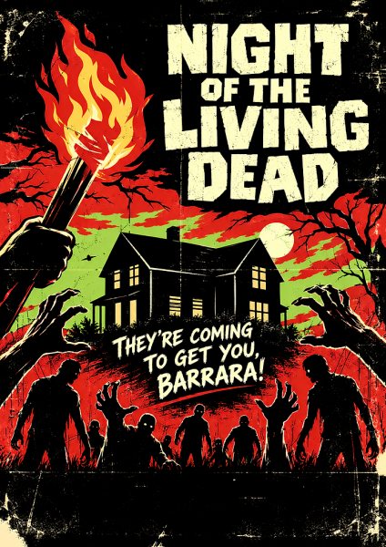 Night of the Living Dead Film Posteri – Duvar Tablosu poster görseli