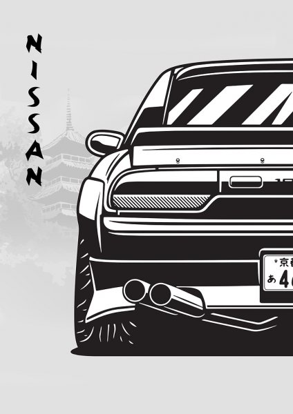 Nissan 180SX legends Araba Posteri – Duvar Tablosu