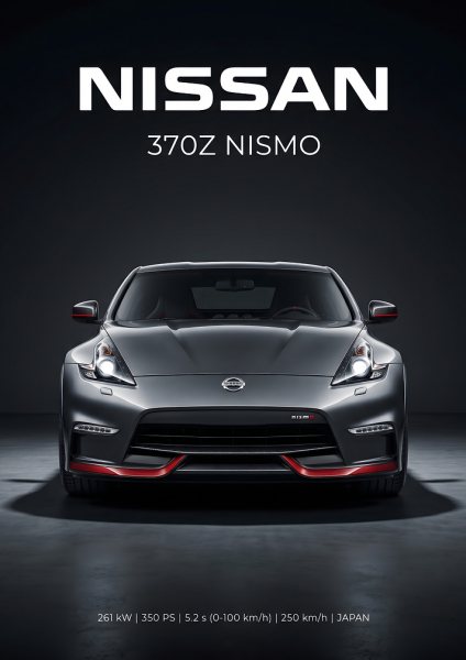 Nissan 370Z Nismo Front View Araba Posteri – Duvar Tablosu
