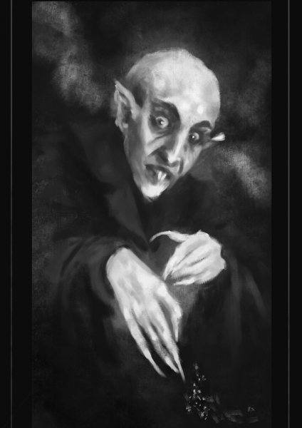 NOSFERATU Film Posteri – Duvar Tablosu duvarda gerçek ölçek