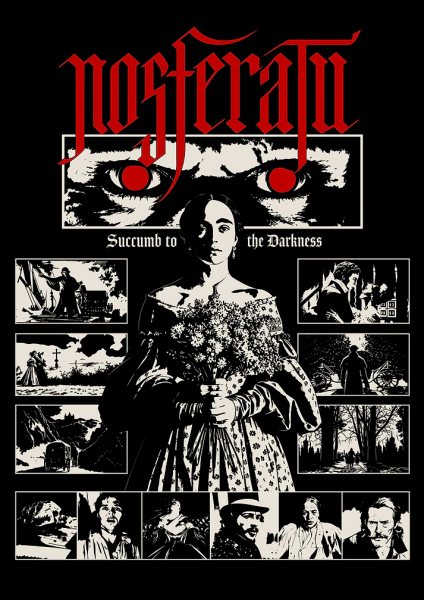 Nosferatu Movie Poster Art Film Posteri – Duvar Tablosu duvarda gerçek ölçek