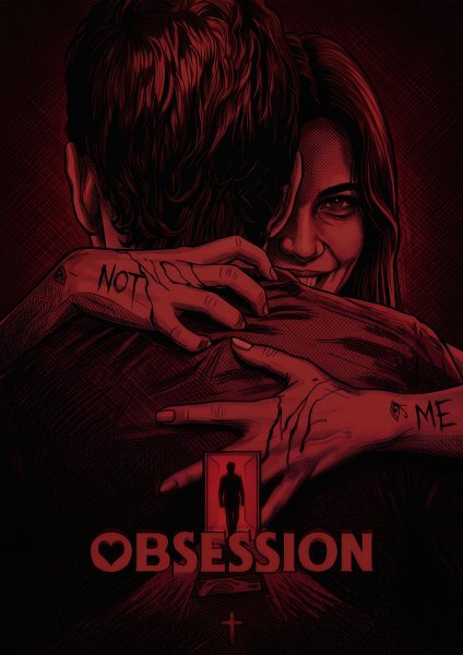 Obsession Dark Thriller Poster Art Film Posteri – Duvar Tablosu duvarda gerçek ölçek