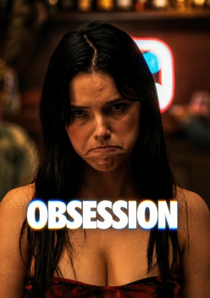 Obsession Portrait with Text Overlay Film Posteri – Duvar Tablosu duvarda gerçek ölçek