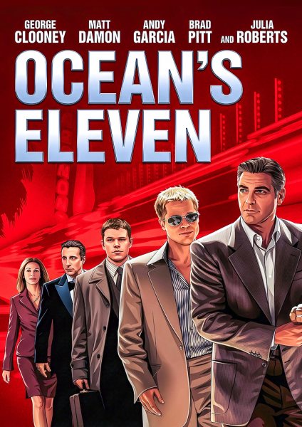 Ocean's Eleven Movie Poster Art Film Posteri – Duvar Tablosu poster görseli