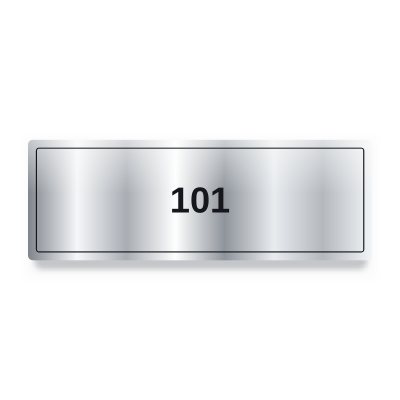 Oda No 101 Kapı Levhası – İnce Çerçeve Model