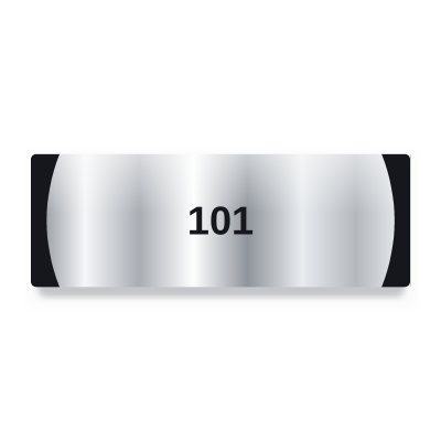 Oda No 101 Kapı Levhası – Yan Bantlı Model