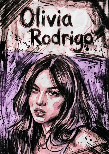 Olivia Rodrigo Portrait Müzik Posteri – Duvar Tablosu