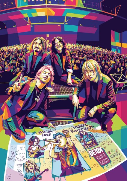 ONE OK ROCK Pop Art Concert Müzik Posteri – Duvar Tablosu