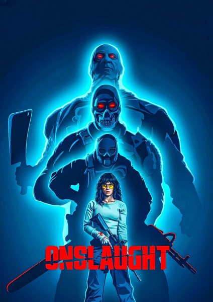 Onslaught Horror Movie Film Posteri – Duvar Tablosu poster görseli