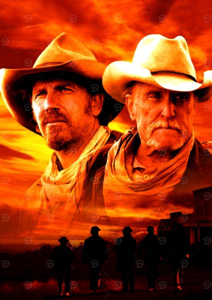 open range Film Posteri – Duvar Tablosu duvarda gerçek ölçek